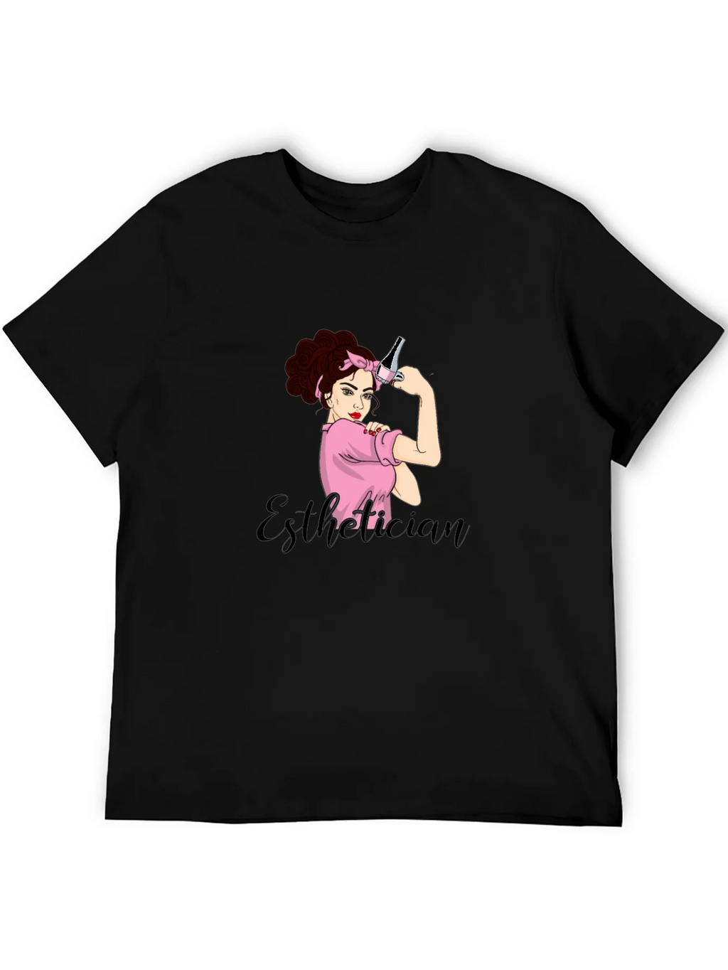 Esthetician Rosie the Riveter Graphic T-Shirt