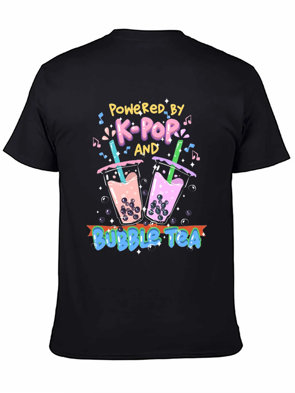K-Pop and Bubble Tea Graphic T-Shirt