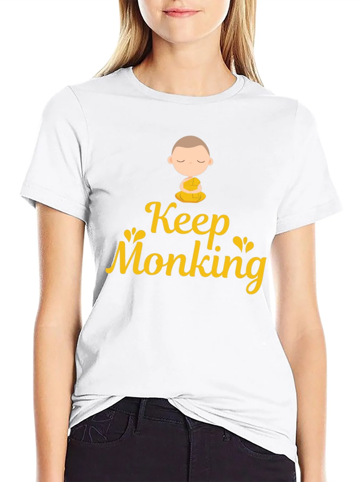 Keep Monking T-Shirt - Funny Monk Design