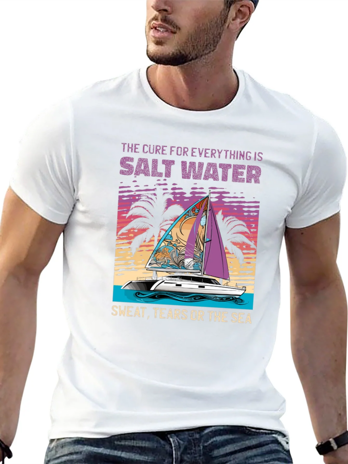 Salt Water Cure Black Graphic Tee